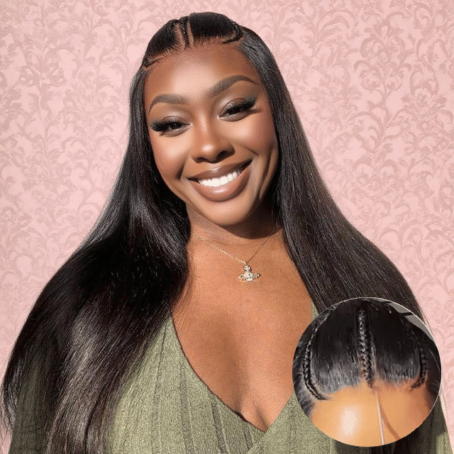 LUXUVIP Upgrade 13x4 Pre-Everything Wig: Pre-Cut HD Lace, Pre-Plucked Hairline, Pre-Bleached Knots, Pre-Braided! Real Ear To Ear Lace Size, No Effort To Cut The Lace, Knotless Finish For An Ultra-Natural Look.