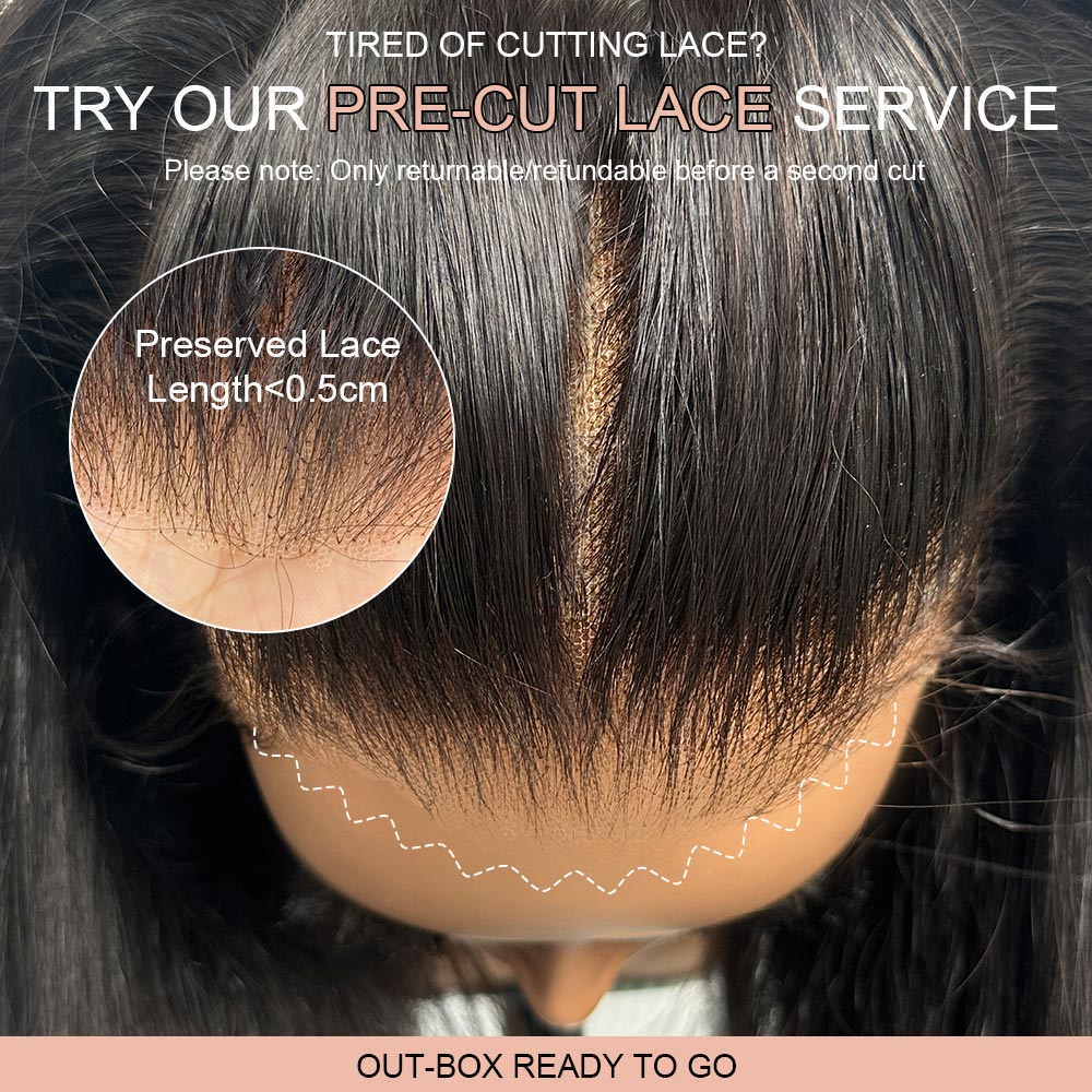 LUXUVIP Upgrade 13x4 Pre-Everything Wig: Pre-Cut HD Lace, Pre-Plucked Hairline, Pre-Bleached Knots, Pre-Braided! Real Ear To Ear Lace Size, No Effort To Cut The Lace, Knotless Finish For An Ultra-Natural Look.